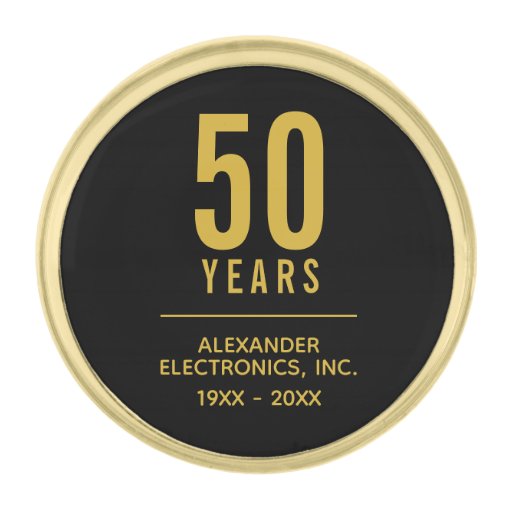 50 Years Business Anniversary Gold Finish Lapel Pin Zazzle 50 Years Business Anniversary Gold Finish Lapel Pin Zazzle