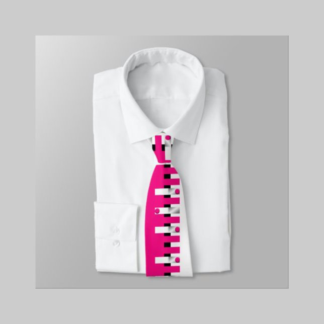 50 Years & Cheers Elegant on coffee mug (Level up your office style! This bold pink and white geometric tie adds a modern, artistic pop.)