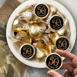 50 years corporate anniversary black and gold hershey®'s kisses®