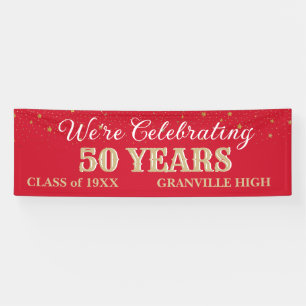 50 Years! CUSTOM 8 FT Class Reunion banner