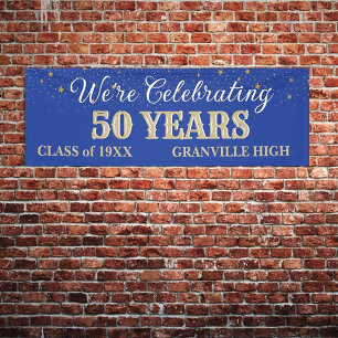 50 Years! CUSTOM 8 FT Class Reunion banner