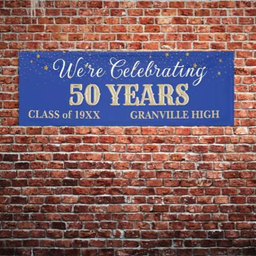 50 Years CUSTOM 8 FT Class Reunion banner