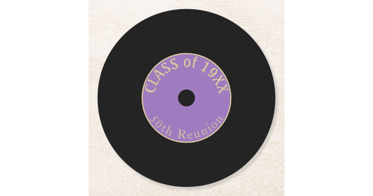 50 Years! Customizable Reunion Coasters
