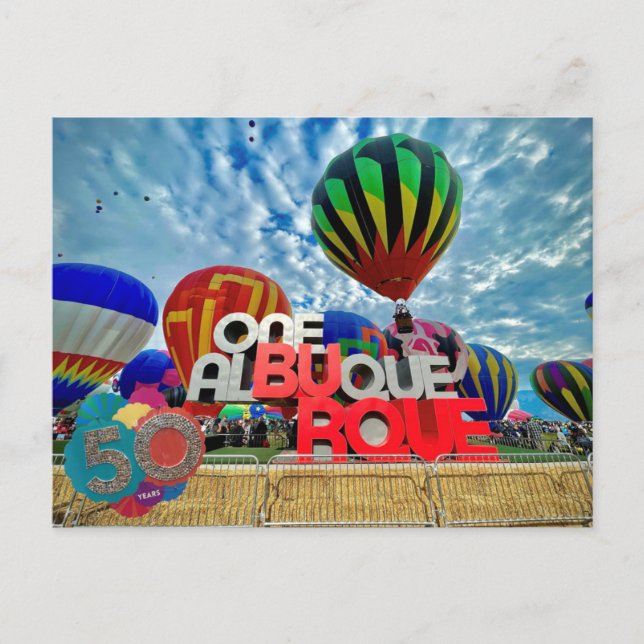 50 years fiesta  postcard (Front)
