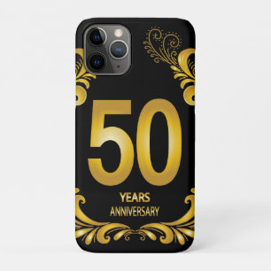 50 Years Gold Glitter Anniversary iPhone 11 Pro Case
