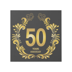 50 Years Gold Glitter Anniversary Gallery Wrap