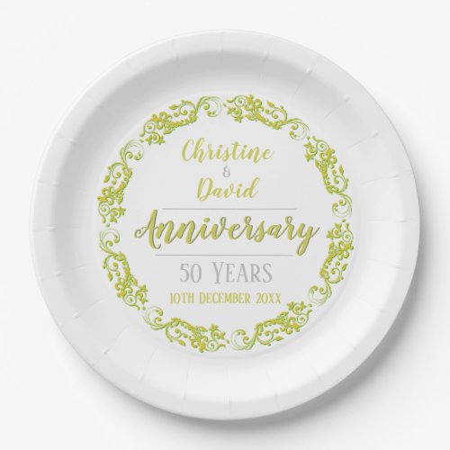 50 Years _ Golden Wedding Anniversary Plate