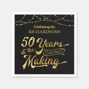 50 YEARS IN THE MAKING 50th Anniversary Napkins