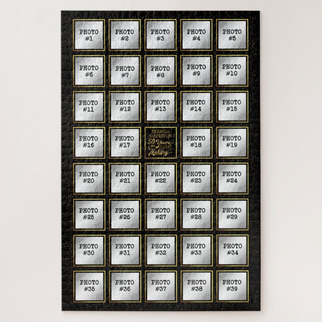 50 Years in the Making, Birthday 39 Photo Collage Jigsaw Puzzle (Vertical)