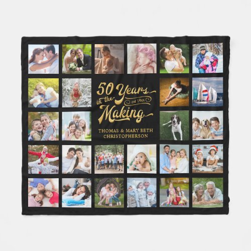 50 Years in the Making Photo Collage Anniversary