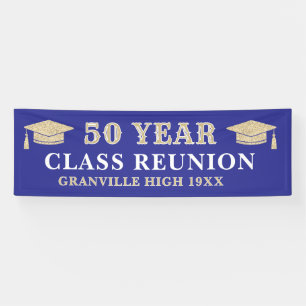 50 Years! LARGE 8 FT Class Reunion banner