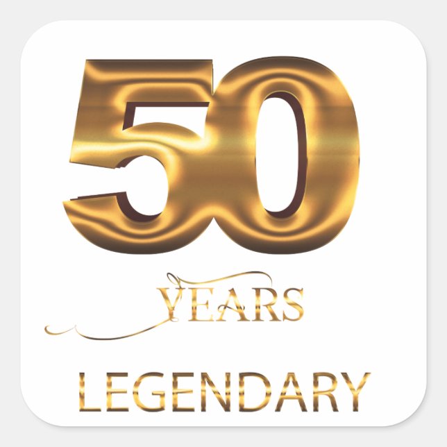 50 years legendary sticker (Front)