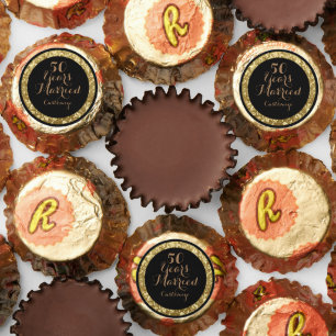 50 Years Married Gold Reese's Peanut Butter Cups