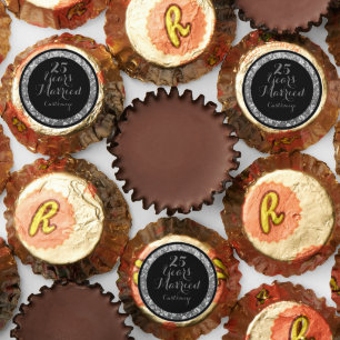 50 Years Married Silver  Reese's Peanut Butter Cups