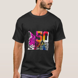 50 YEARS OF BEING AWESOME CAT 50TH BIRTHDAY Tank T