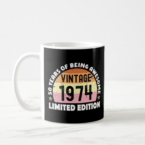 50 Years Of Being Awesome Vintage Limited Edition  Coffee Mug