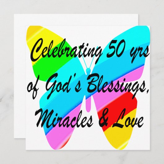 50 YEARS OF BLESSINGS (Front/Back)