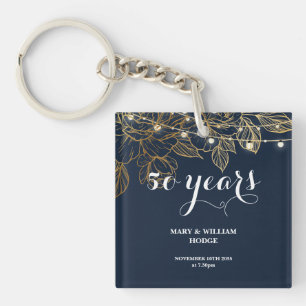 "50 Years of Forever: An Anniversary to Remember" Keychain