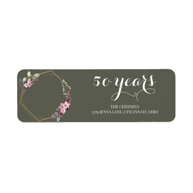 "50 Years of Forever: An Anniversary to Remember" Label (Front)