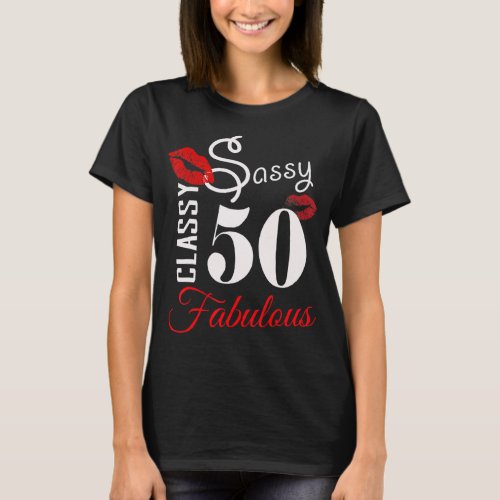 50 Years Old  50  Fabulous Since 1972 50th Birthd T_Shirt
