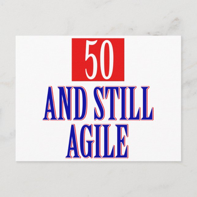 50 years old birthday designs postcard (Front)