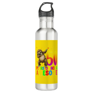 50 Years Old Birthday Sloth Dabbing 50th Birthday  Stainless Steel Water Bottle
