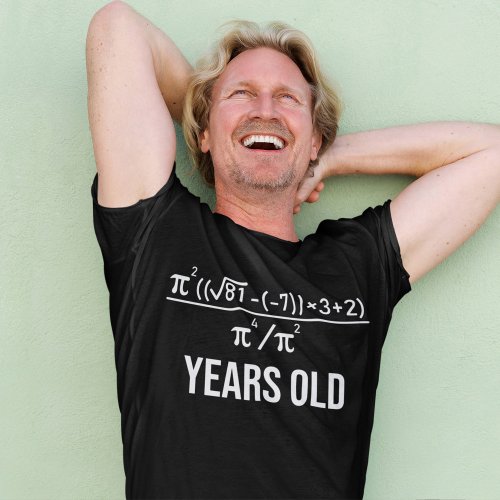 50 Years Old Equation Funny 50th Birthday Math T_Shirt