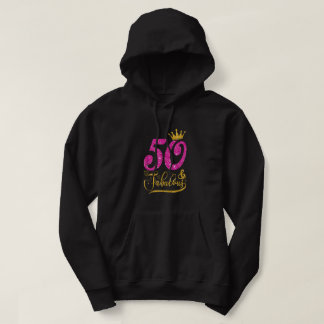 50 Years Old Gifts 50 & Fabulous 50th Birthday Pin Hoodie