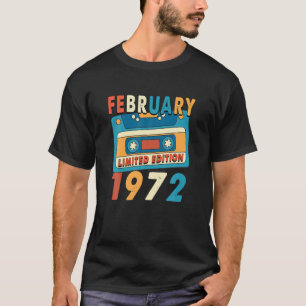 50 Years Old Gifts Legend Since February 1972 50th T-Shirt