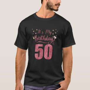 50 Years Old It's My Birthday Awesome Birthday Par T-Shirt