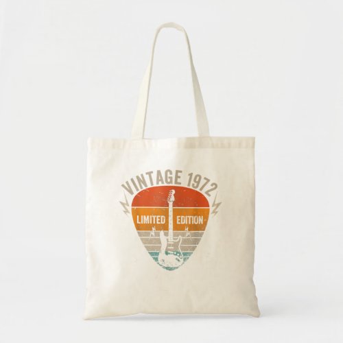 50 Years Old Vintage 1972 Limited Edition 50th Bir Tote Bag