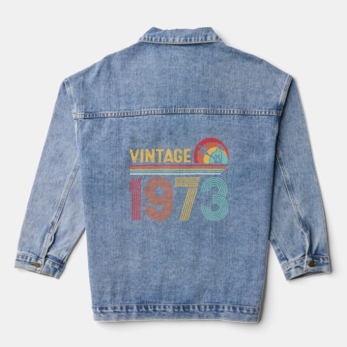50 Years Old Vintage 1973 Limited Edition 50th Bir Denim Jacket