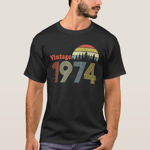 50 Years Old Vintage 1974 Limited Edition 50th T_Shirt