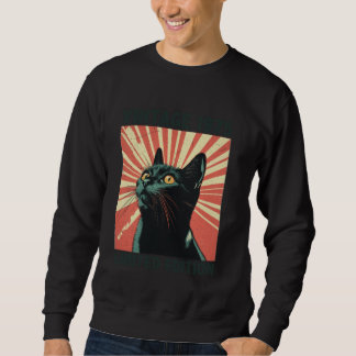 50 Years Old Vintage 1975 Cat Lover 50th Birthday Sweatshirt