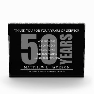 50 Years Retirement or Employer Appreciation Gift