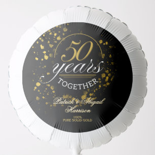 50 Years Together Golden Wedding Anniversary Party Balloon