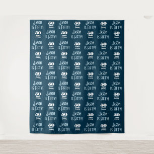 50 Years Young Party Backdrop Step and Repeat