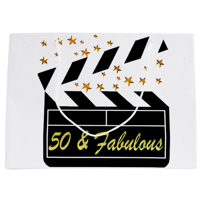 50 YR OLD MOVIE STAR LARGE GIFT BAG (Front)