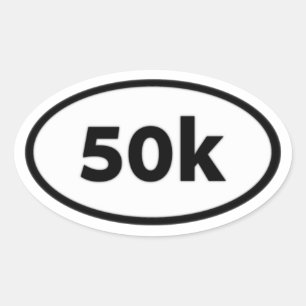 50k oval sticker