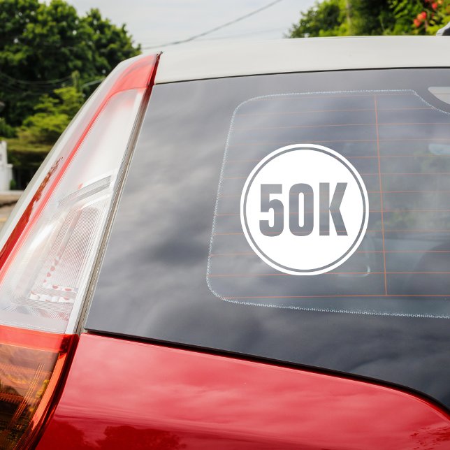 50k Runners Ultra Marathon Open Window Cling (Creator Uploaded)