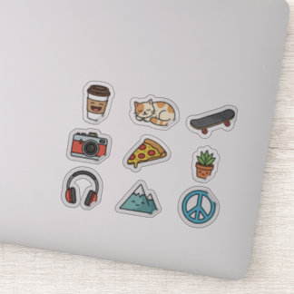 50pcs Kawaii Aesthetic Vinyl Sticker Pack