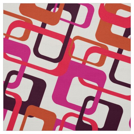 50s 60s 70s retro vintage link pattern fabric 