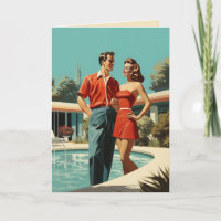 50s Couple By The Pool