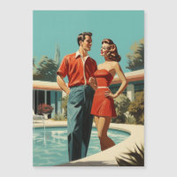 50s Couple By The Pool