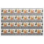 50's Diner Juke Box Records Couple Dancing Fabric