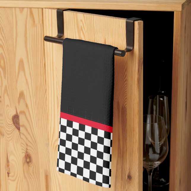 50's diner kitchen towel (Thirds Fold)