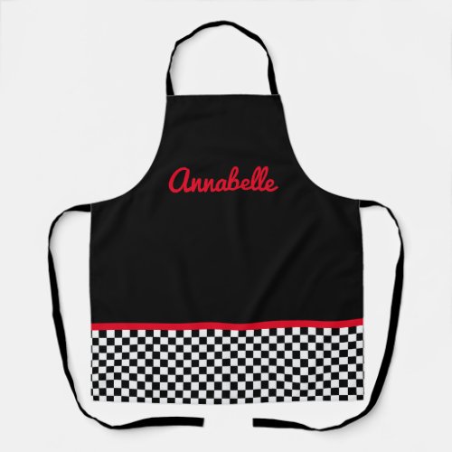 50s diner Personalize Apron