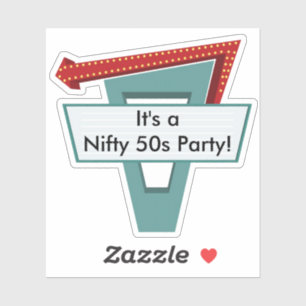 50s Diner Sign 1 Sticker