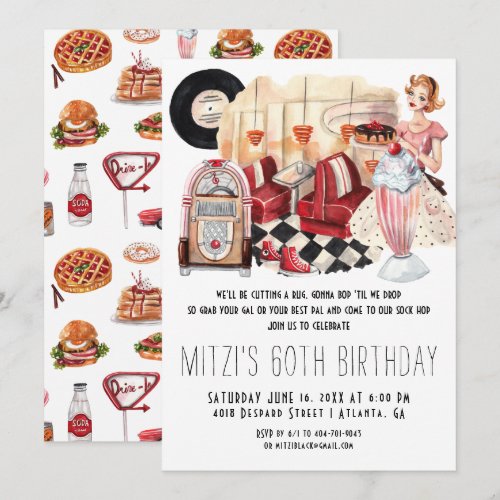 50's Diner Sock Hop Birthday Party
