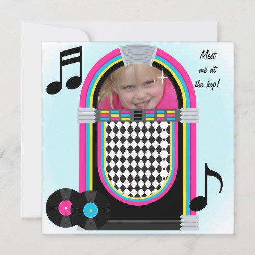 50s Hop Birthday Invitation